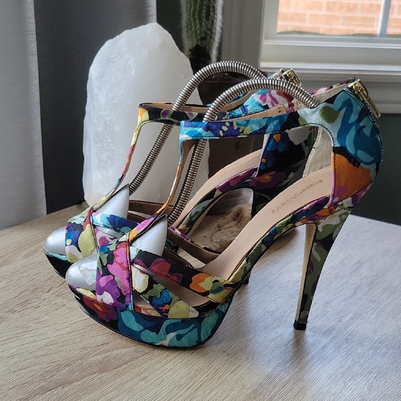 Roberto Vianni Shoes - Roberto Vianni Floral Platform Heels